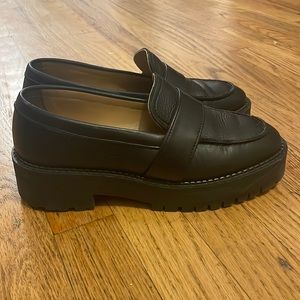 & Other Stories Black Leather platform loafers